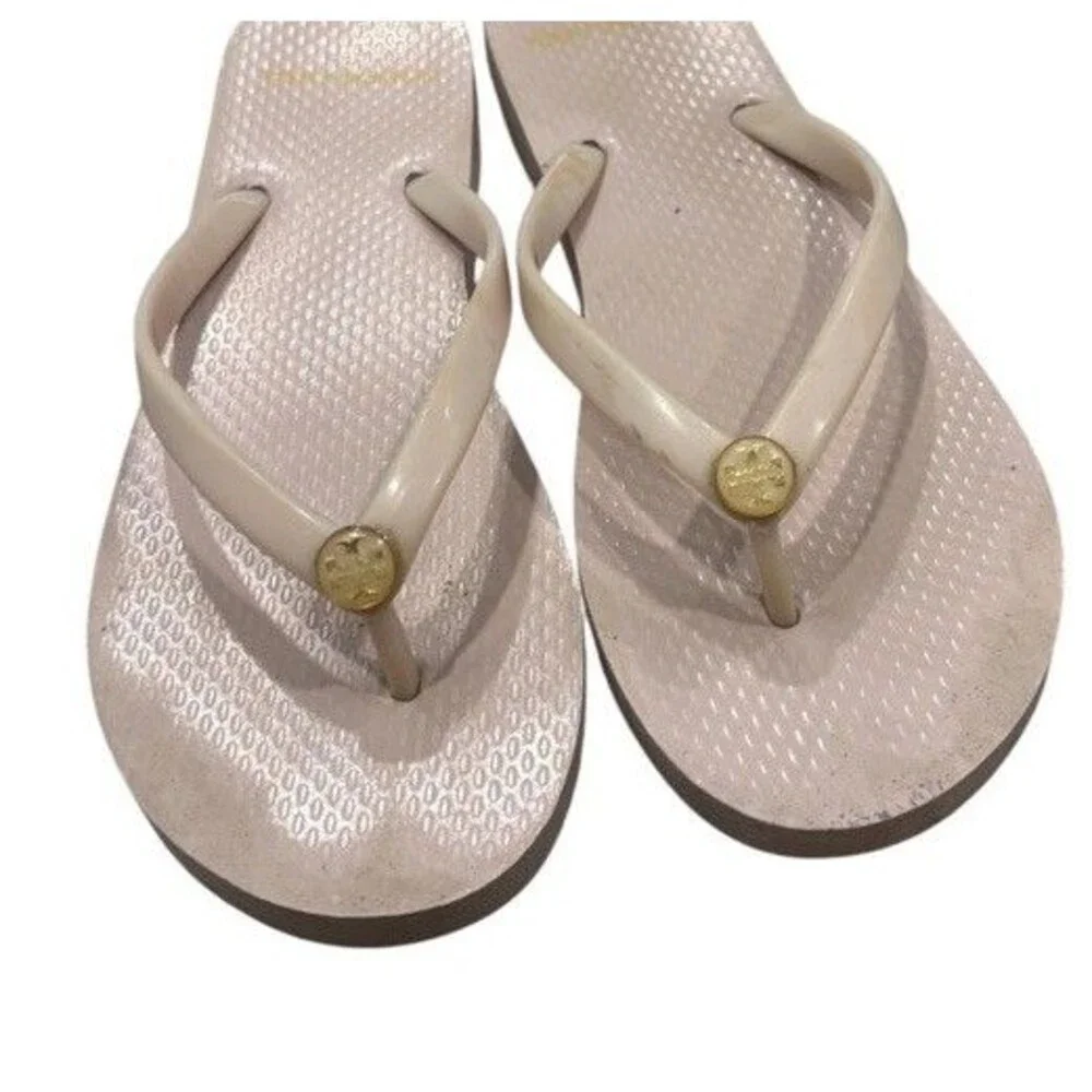 Tory Burch Solid Thin Flip Flop PVC/EVA Blush Pink Color Size 6 Luxury